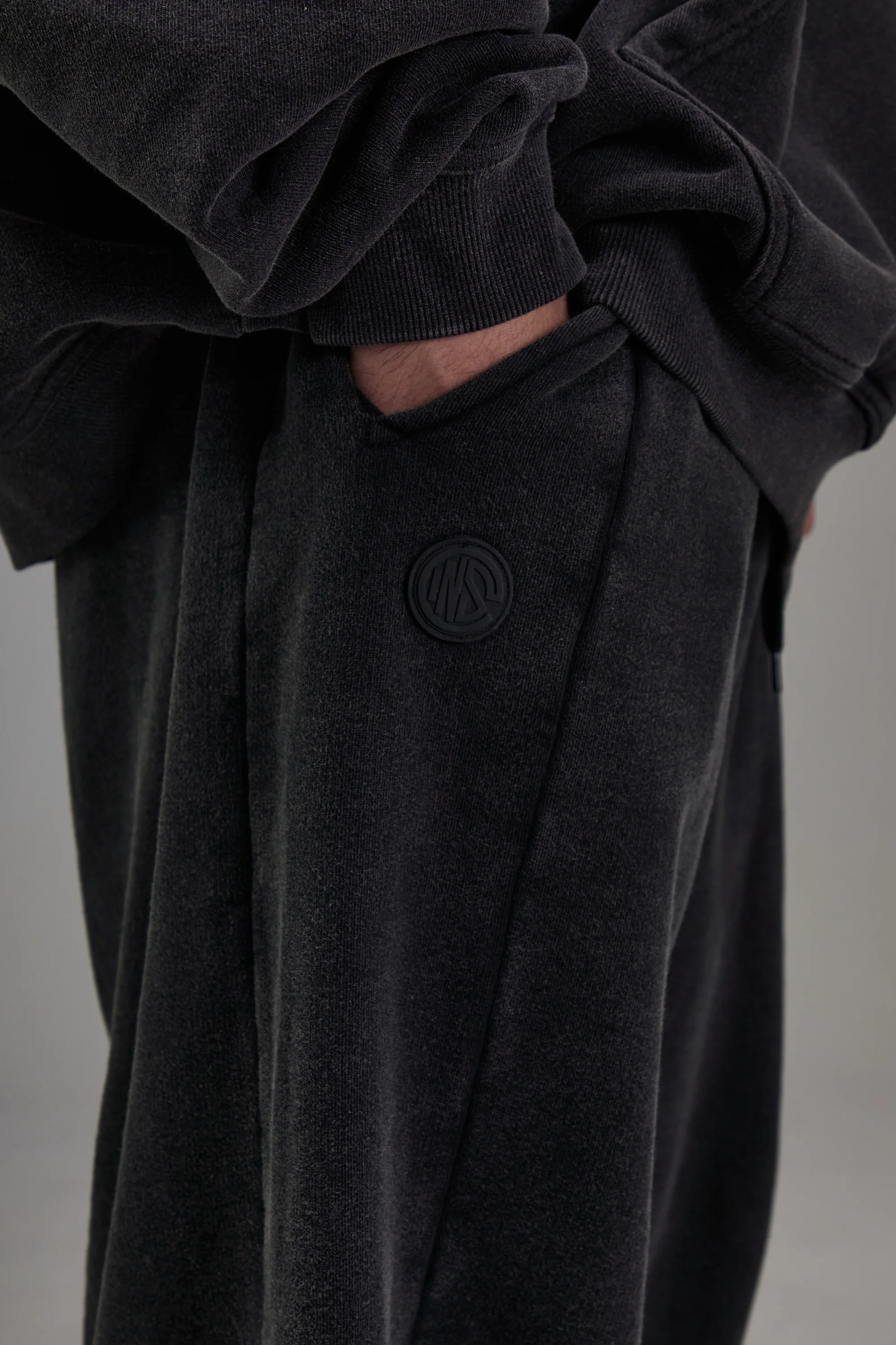 Faded Black Heavyweight Sweatpants - Image 6