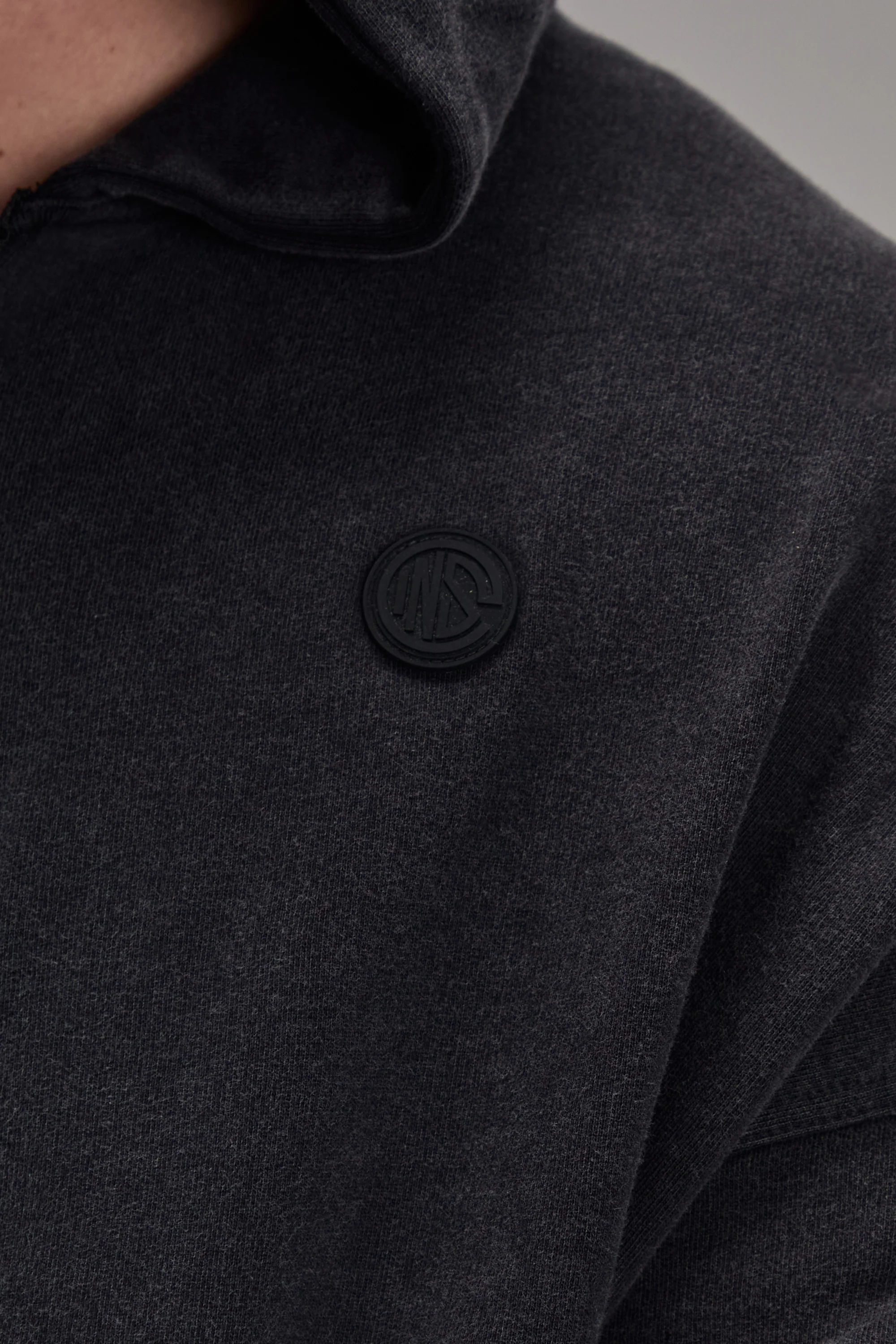 Embossed Black Heavyweight Zip-up - Image 4