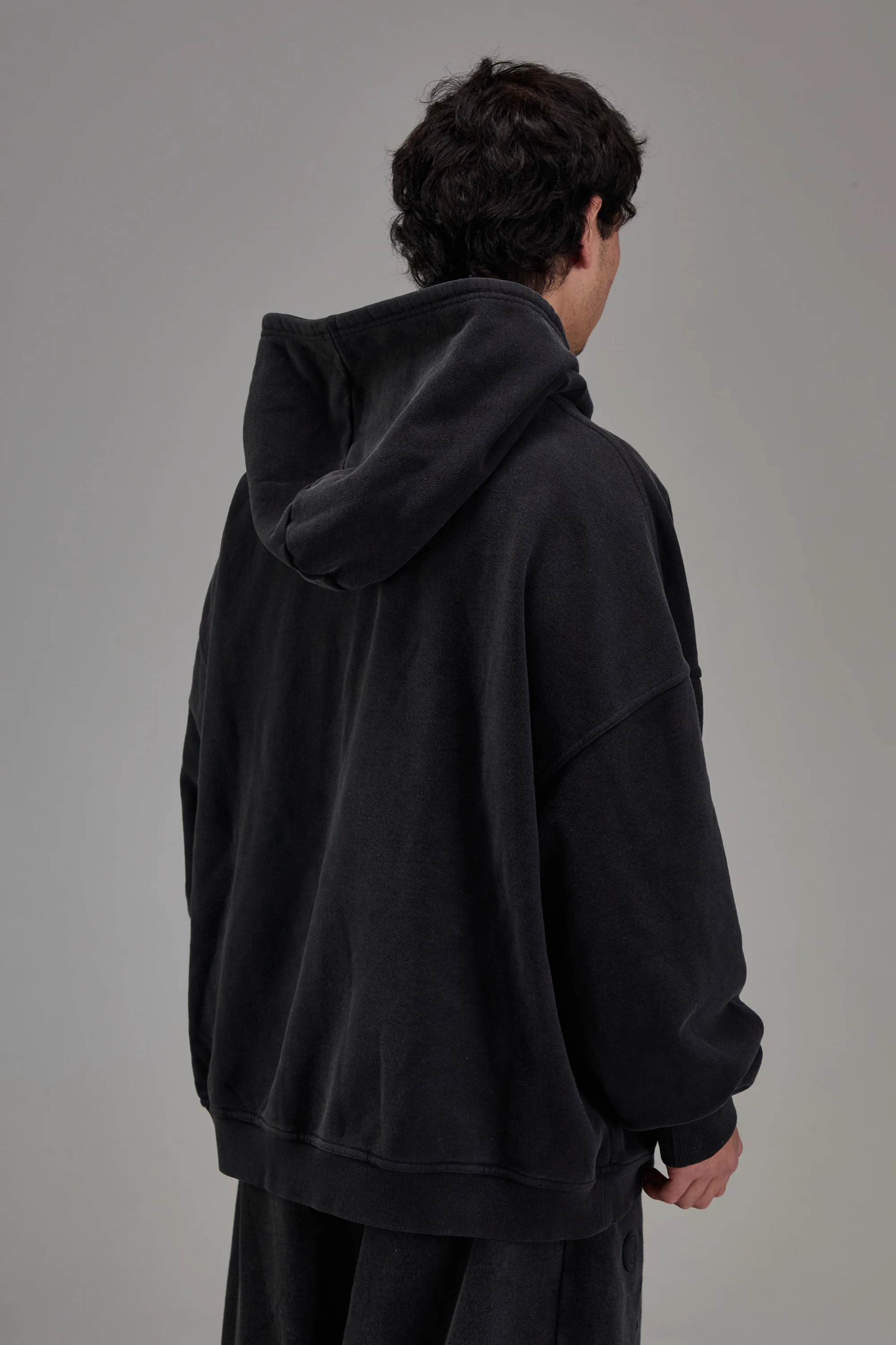 Faded Black Heavyweight Zip Up - Image 5