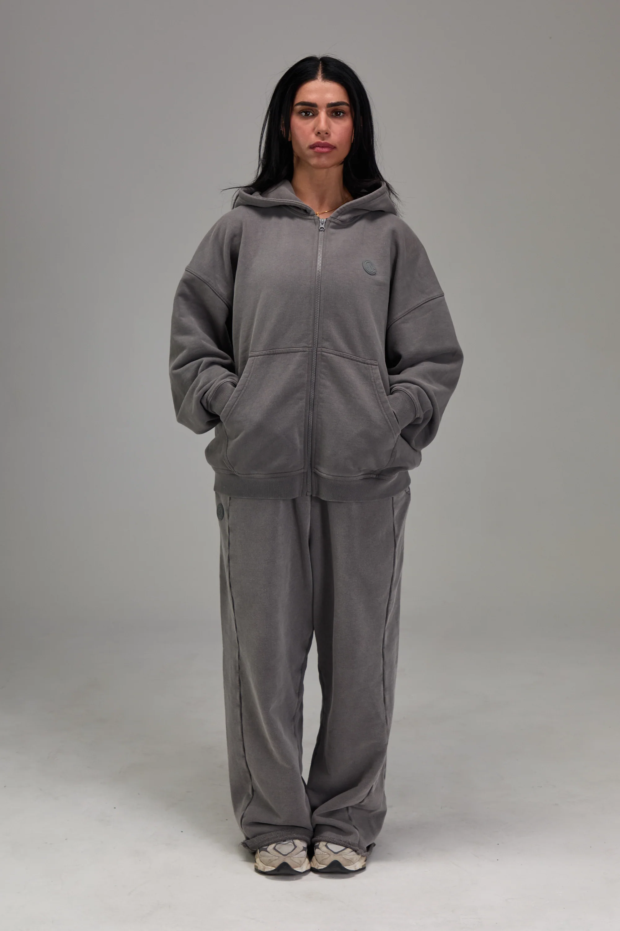 Gunmetal Grey Heavyweight Zip Up - Image 5