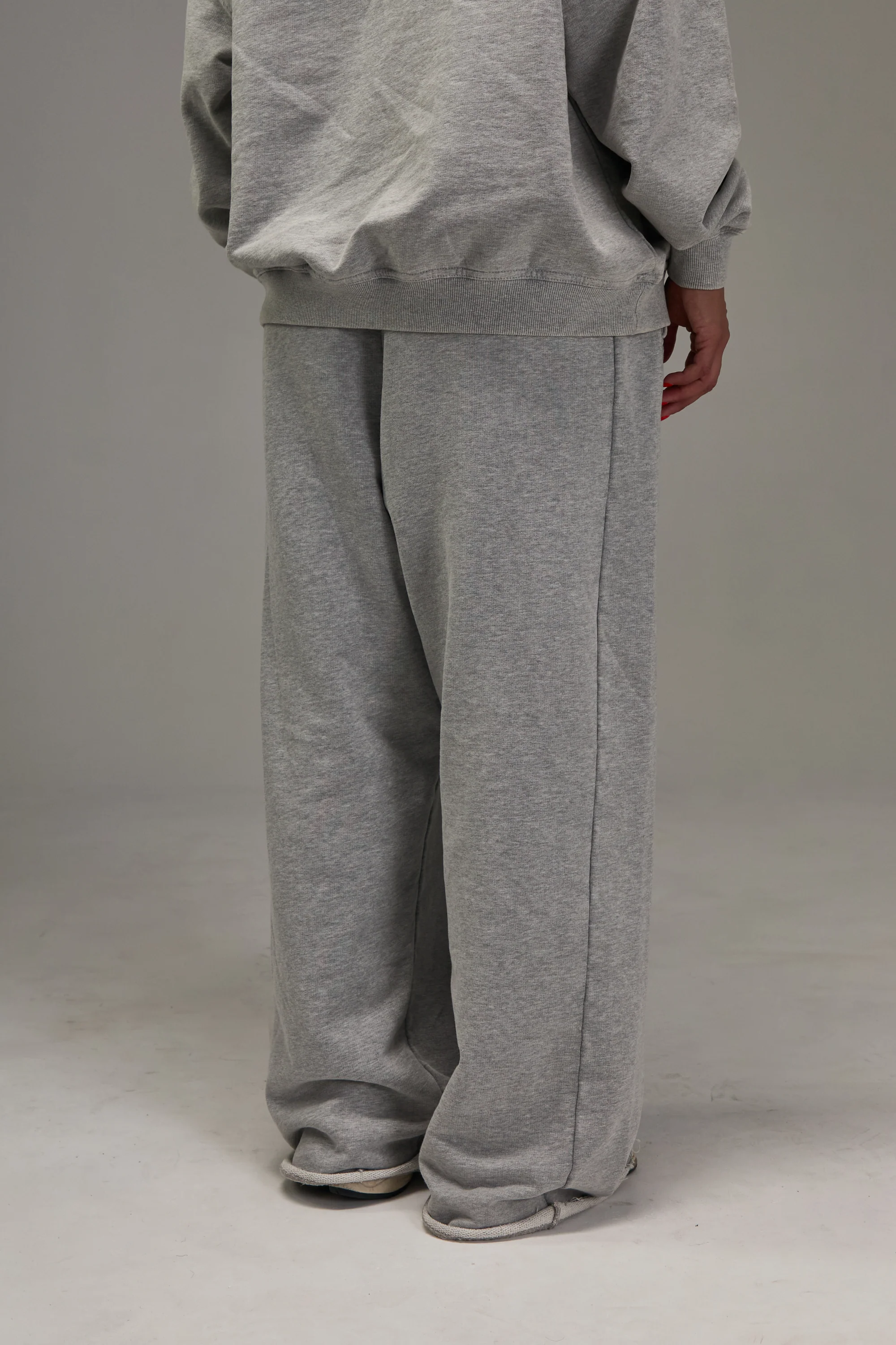 Heather grey Heavyweight Sweatpants - Image 3