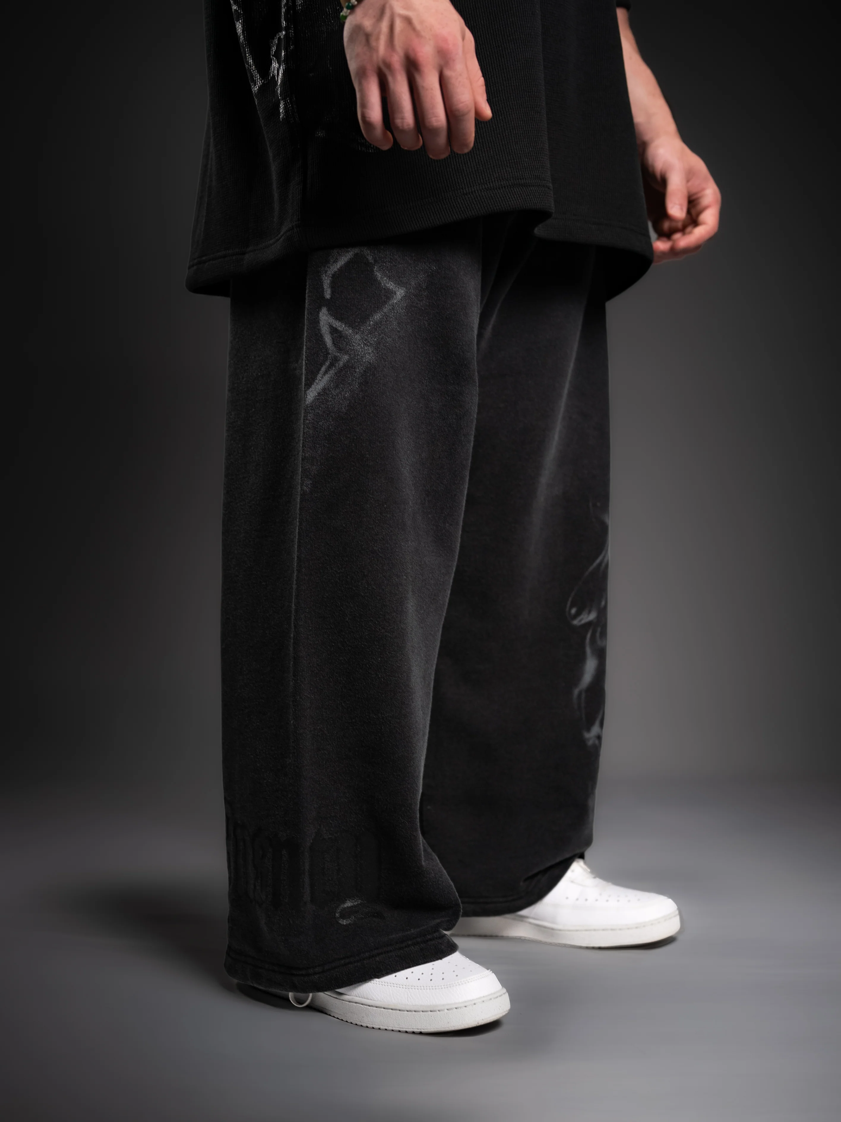 Paranorman Black Wide Leg Sweats - Image 3
