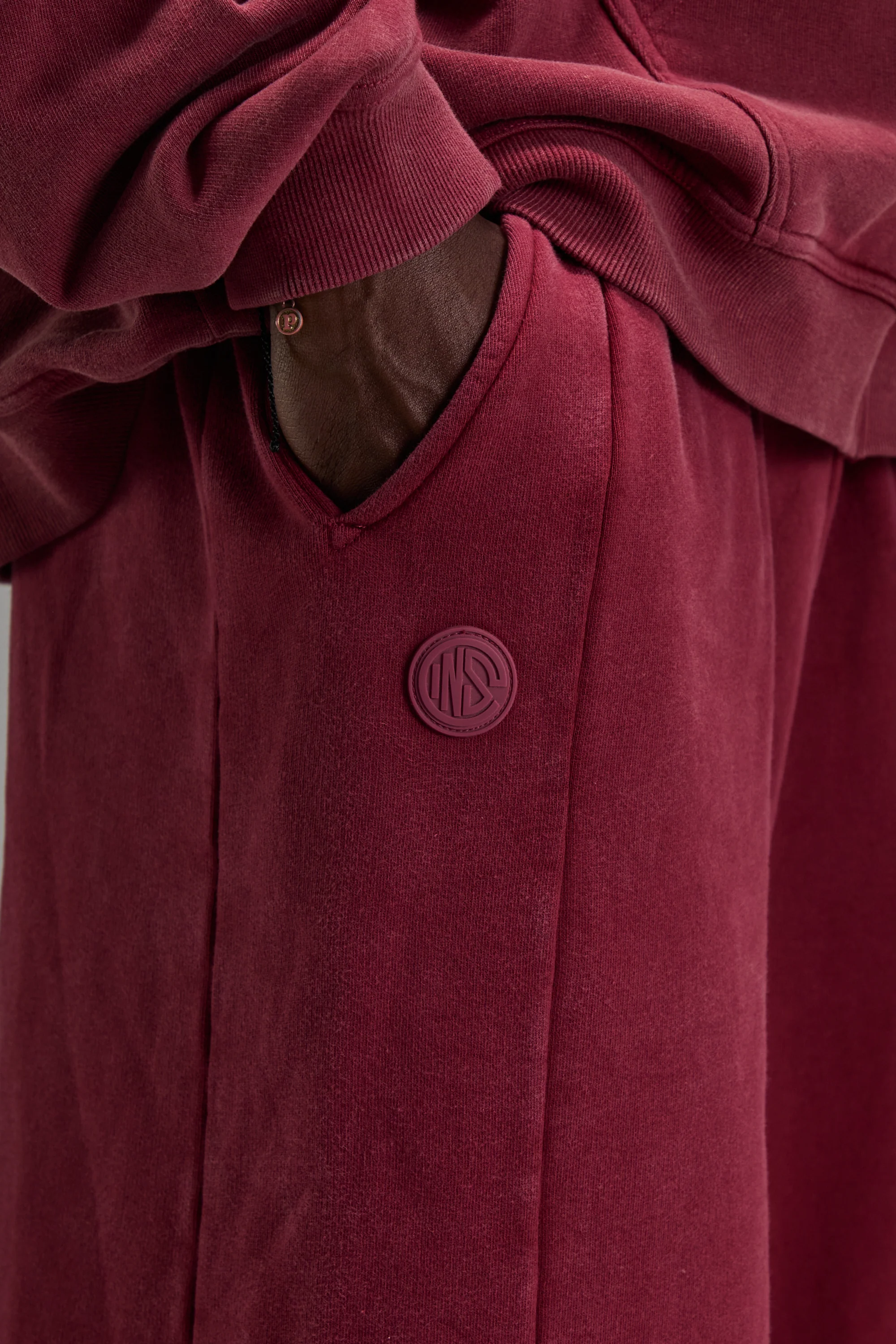 Washed Red Heavyweight Sweatpants - Image 4
