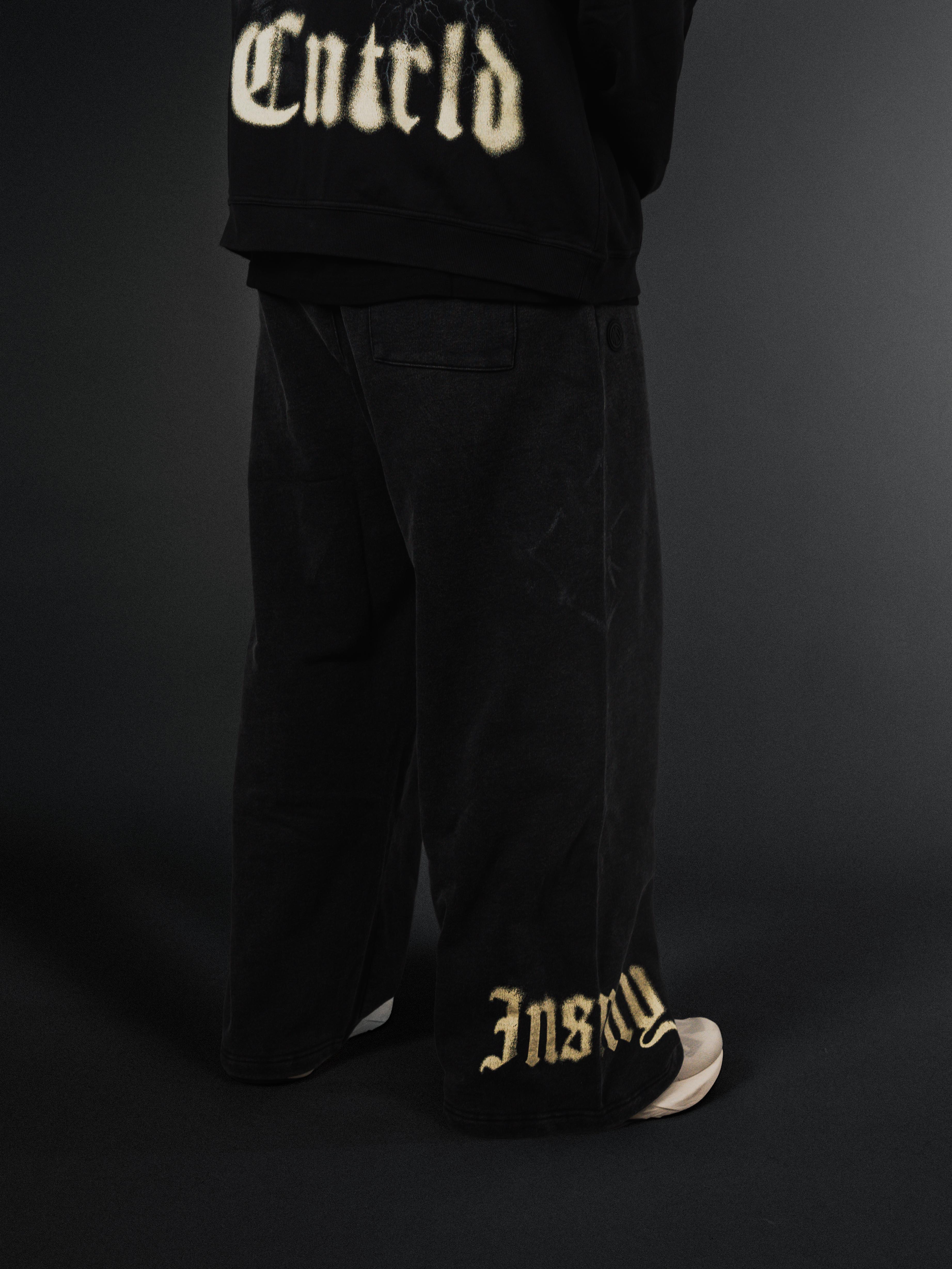 Wide Leg Sweats Black - Image 4