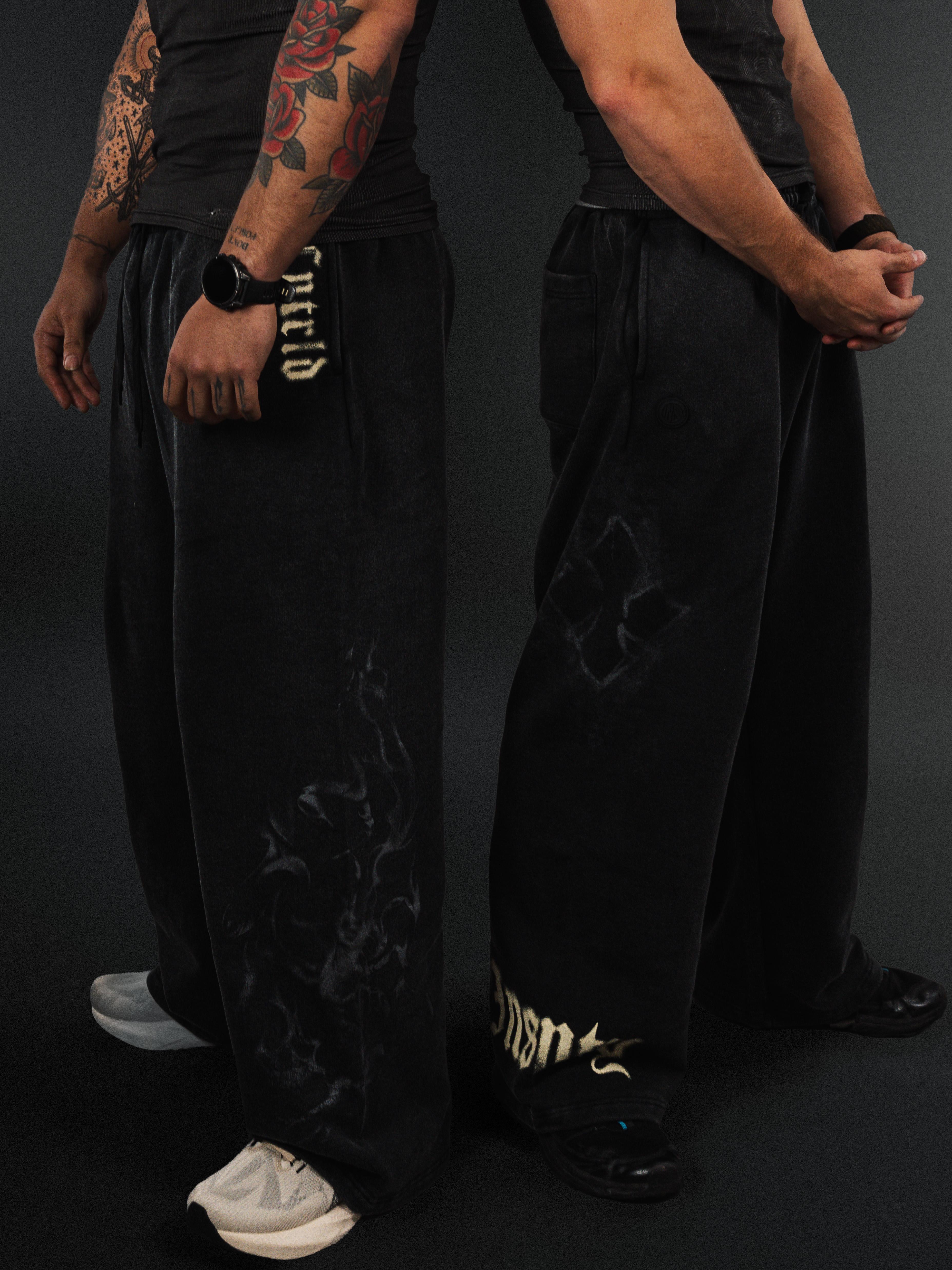 Wide Leg Sweats Black - Image 6
